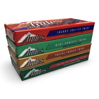 Andes Smooth Mint Chocolates – 28 Piece Boxes, 4 Packs | Peppermint Crunch - Specialty Snack by Andes Candies