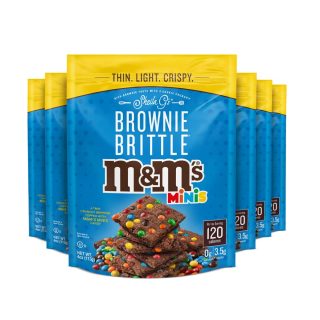 Brownie Brittle Sheila G's M&M Sweet Chocolate Crispy Snack-Rich Brownie Taste with a Cookie Crunch- 4 Oz Bag,(Pack of 6) - Specialty Snack by Brownie Brittle