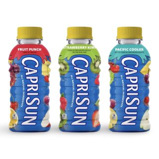 Capri Sun Bottles 3 Flavor Variety Pack: Pacific Cooler, Fruit Punch, Kiwi Strawberry | 6 Total - Specialty Snack by Capri Sun