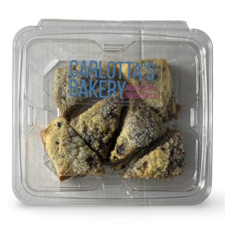 Carlotta's Bakery Authentic Homemade Scones, 10 Oz Pack (Blueberry) - Specialty Snack by Carlotta's Bakery