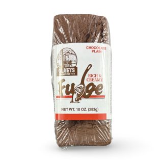 Claeys Rich & Creamy Fudge – Huge 10 oz Brick | Chocolate Plain - Specialty Snack by Claeys