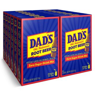 Dad's Old Fashioned Root Beer Singles To Go Sugar Free Powder Drink Mix 6 Sticks Per Box, 12 Boxes (72 Total Sticks) - Specialty Snack by Dads Old Fashioned