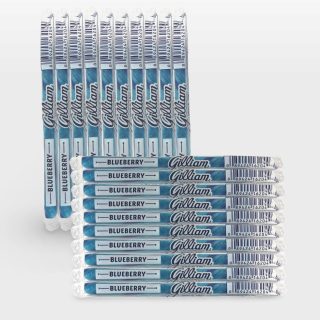 Gilliam Nostalgic Candy Sticks – Classic Retro Sweet Treats | Blueberry Flavor, 20 Count - Specialty Snack by Gilliam