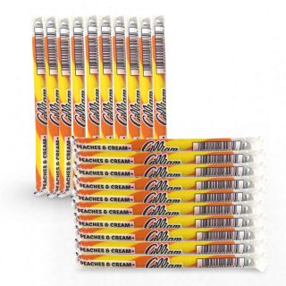 Gilliam Nostalgic Candy Sticks – Classic Retro Sweet Treats | Peaches and Cream Flavor, 20 Count - Specialty Snack by Gilliam
