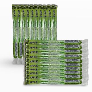 Gilliam Nostalgic Candy Sticks – Classic Retro Sweet Treats | Sour Green Apple Flavor, 20 Count - Specialty Snack by Gilliam