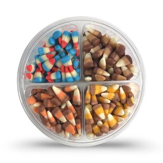 Gourmet Small Batch Candy Corn | 4 Flavor Pack: Raspberry Lemonade, Indian, S'mores, Caramel – Over 1 lb. - Specialty Snack by Tribeca Curations