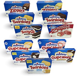 Hostess Snack Cakes Multipack Box, Suzy Qs, 5 Count Box - Specialty Snack by Hostess