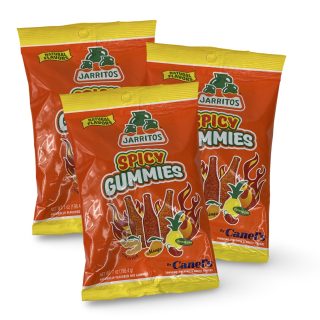 Jarritos Spicy Gummies: 7 oz, 3x Bags (Mango, Tamarind, Pineapple) - Specialty Snack by Tribeca Curations