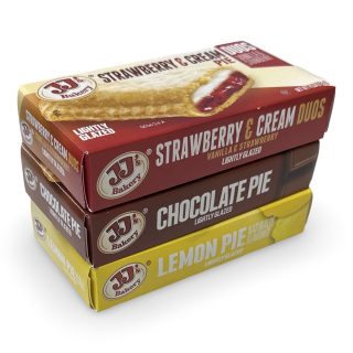 JJ's Bakery Pies Variety Pack (Chocolate / Strawberry Cream / Lemon) - Specialty Snack by JJ's Bakery