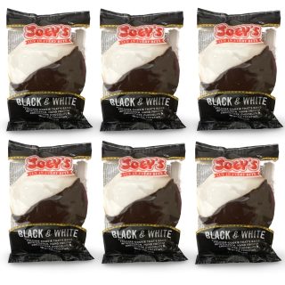 Joey's New York Style Black & White Cookies, 6 Count Classic Bakery Cookies - Specialty Snack by Joey's Bakery