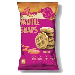 Appleways Maple Waffle Snaps, 1.9 oz Bags, Pack of 15 Crispy Maple Waffle Snacks - Specialty Snack by Tribeca Curations