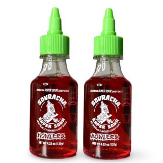 Souracha Sour Candy – 2 Bottles of Bold Sour Flavor for Candy Lovers - Specialty Snack by Tribeca Curations