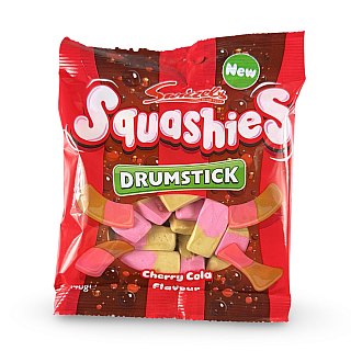 Swizzels Squashies Drumstick Imported Candy – 100 g Bag | Cherry Cola