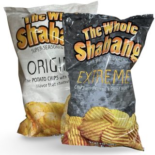 The Whole Shabang Original and Extreme Potato Chips, 2x BIG 6 Oz Bags - Specialty Snack by BIGS
