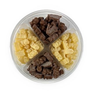 Ultimate Candy Variety Tray – Over 1 lb, Gourmet Chocolate-Covered Swedish Gummy Bears - Specialty Snack by Tribeca Curations