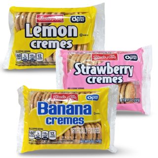 Uncle Al's Cream Cookies Combo Featuring Strawberry Cream, Banana Cream and Lemon Cream - Specialty Snack by Uncle Al's